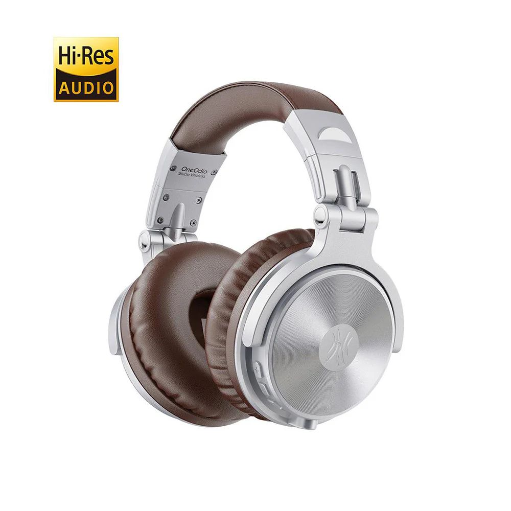 OneOdio Studio Pro C Bluetooth Headphones Silver/Brown