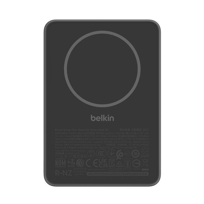 Belkin BoostCharge Slim Magnetic 5000mAh PowerBank Black