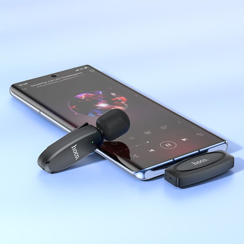 Hoco L15 Crystal Wireless microphone Black