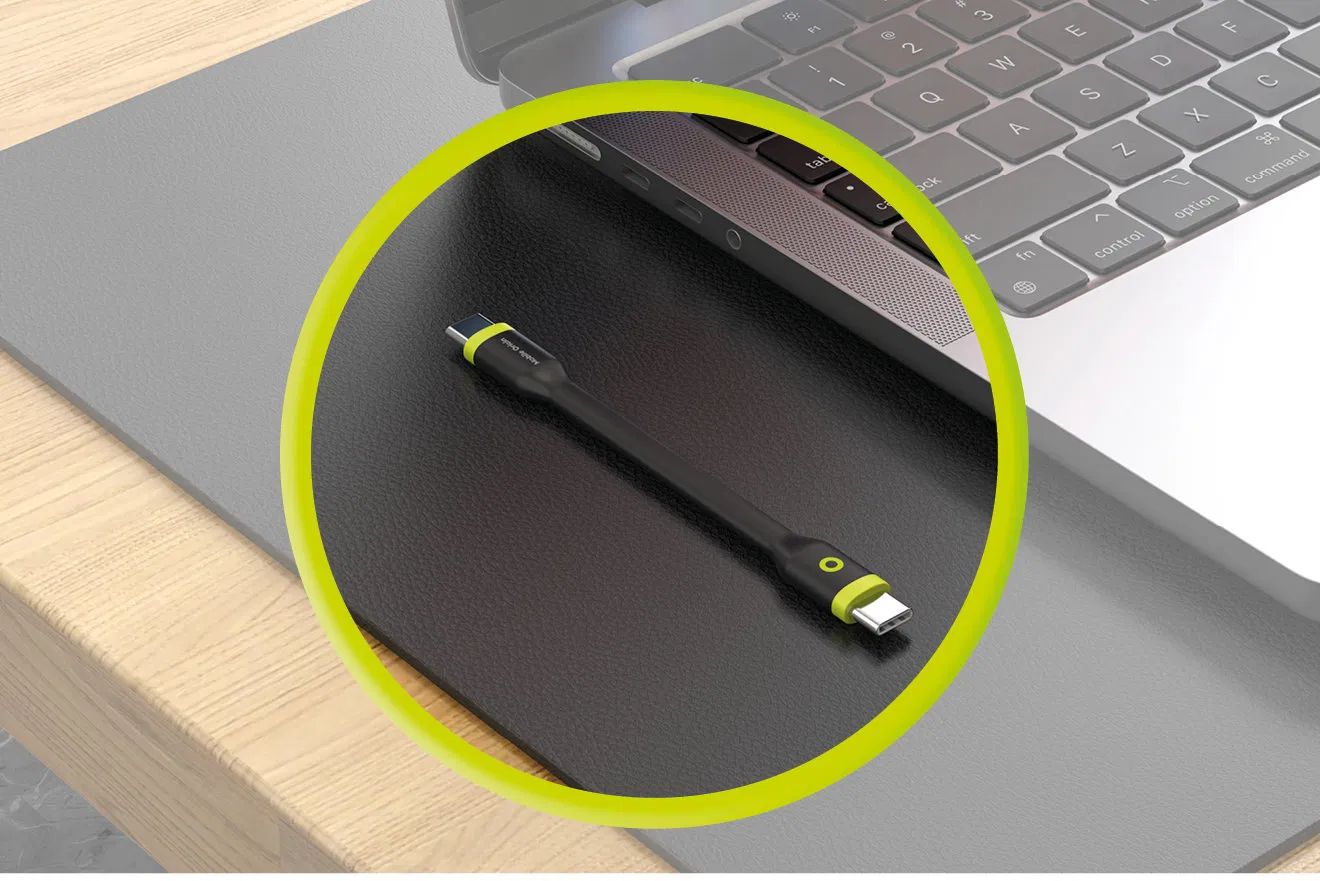 Mobile Origin Compact Cable USB-C to USB-C 10cm Black