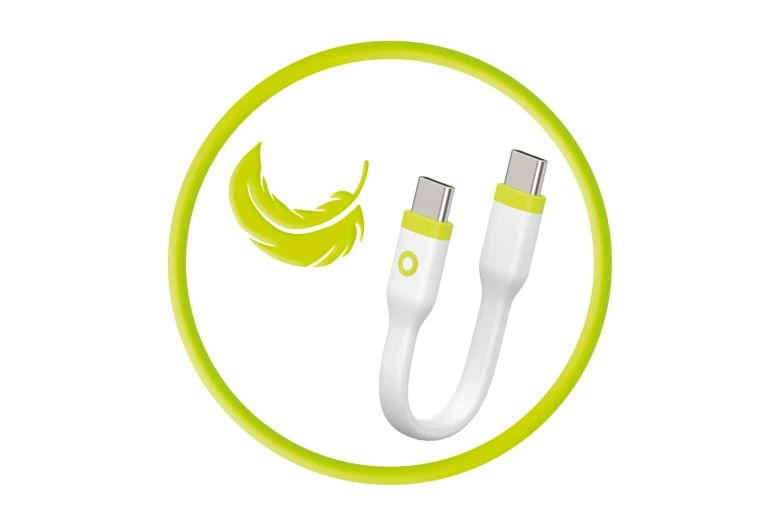Mobile Origin Compact Cable USB-C to USB-C 10cm White