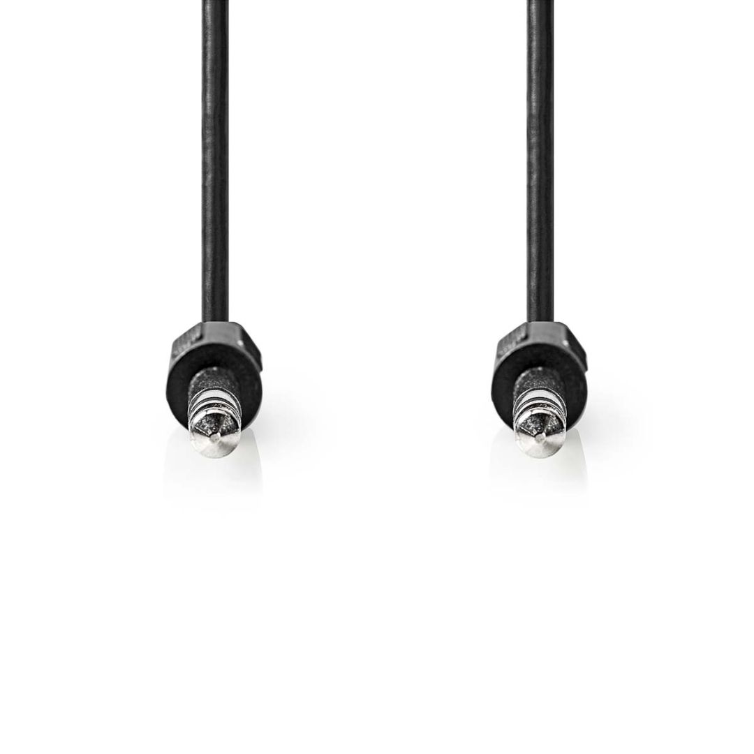 Nedis 6.35 mm Male to 6.35 mm Male Stereo Audio Cable 2m Black