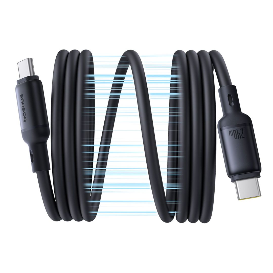 Baseus PicoGo Magnetic Charging Cable USB-C 240W 1m Black