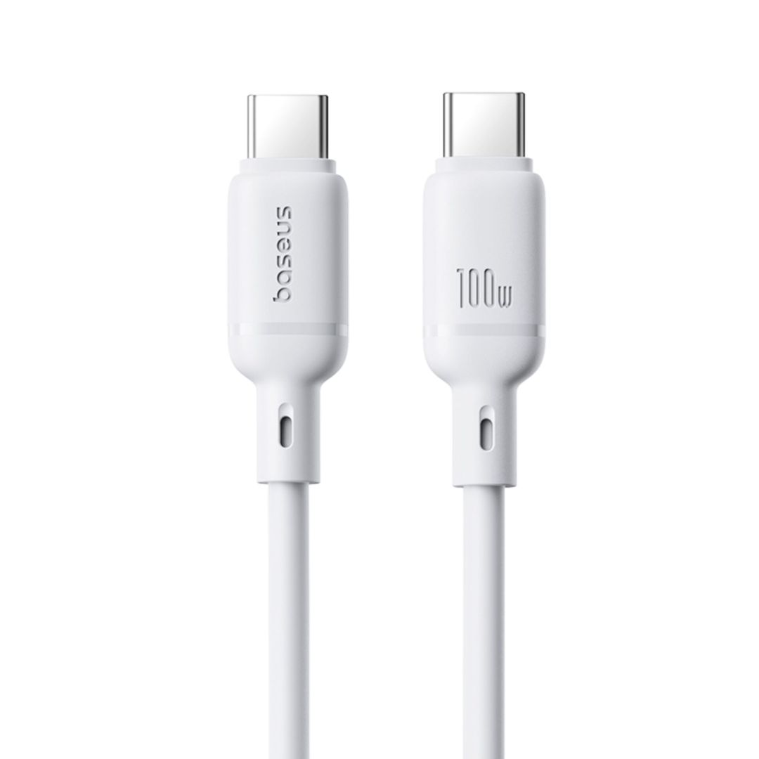 Baseus Silky Ser.Charging Cable Type-C to Type-C 100W 1m White