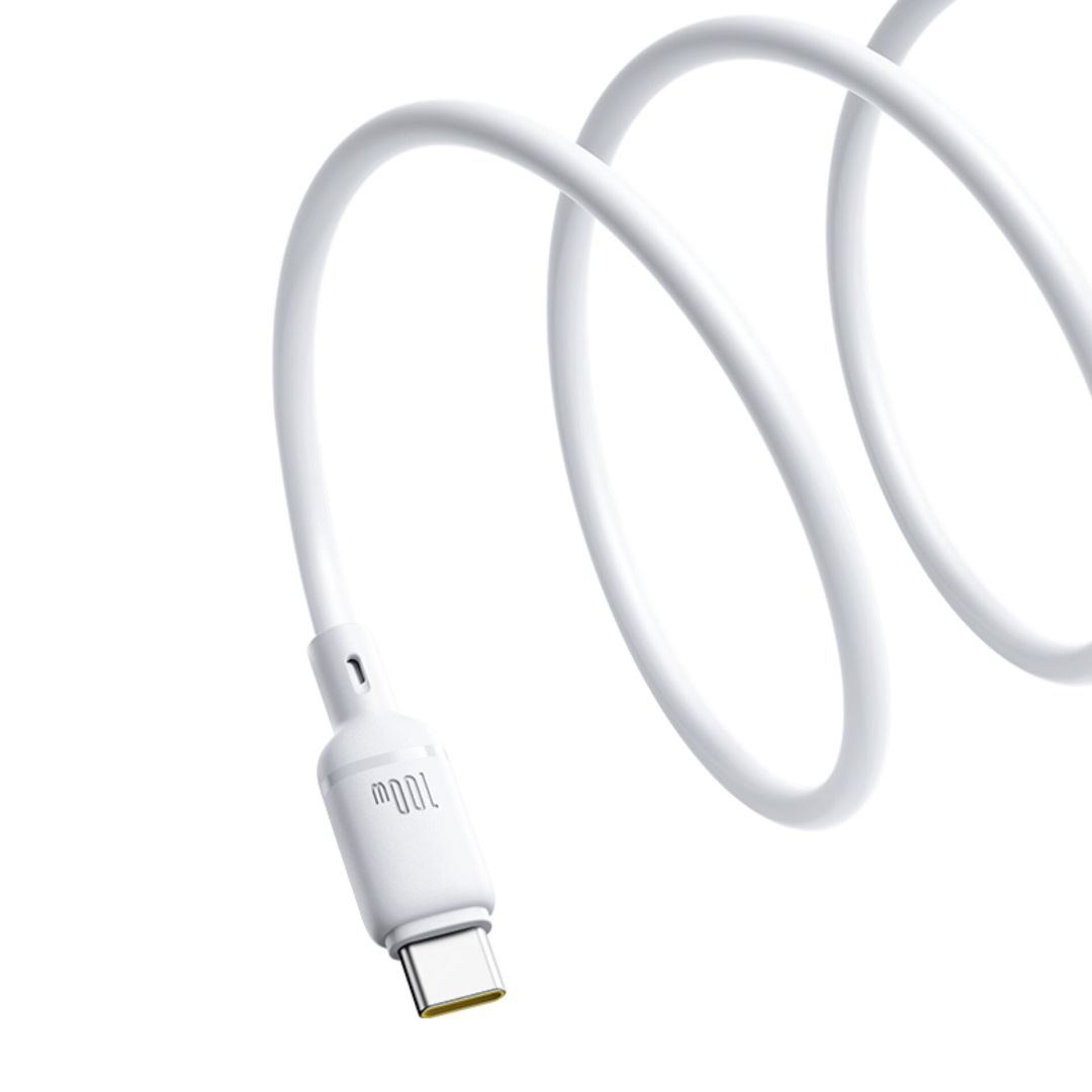Baseus Silky Ser.Charging Cable Type-C to Type-C 100W 1m White