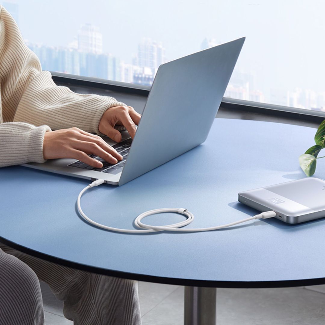 Baseus Silky Ser.Charging Cable Type-C to Type-C 100W 1m White