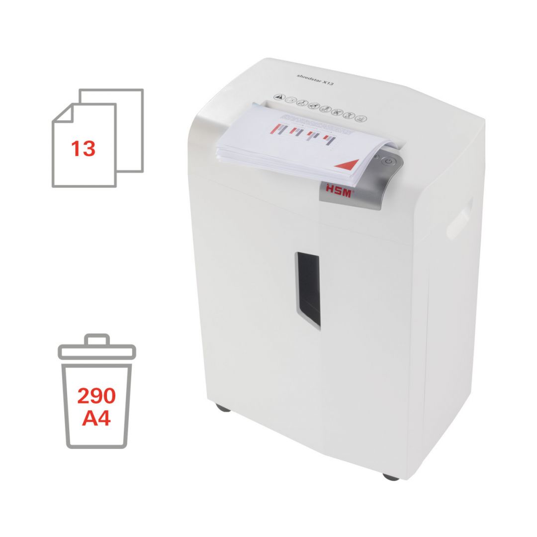 HSM Securio X13 Iratmegsemmisítő White