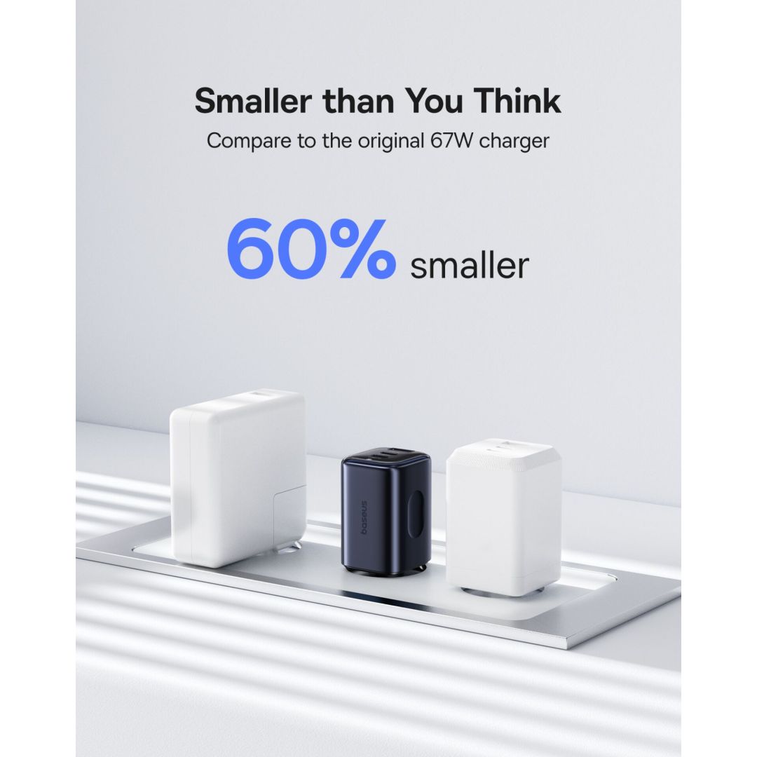 Baseus PicoGo AE11 Fast Charger 2C+U 67W EU Cosmic Black