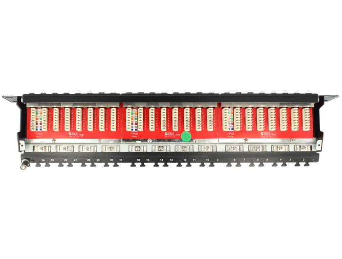 DeLock 19″ Patch Panel 24 Port Cat.6A Black