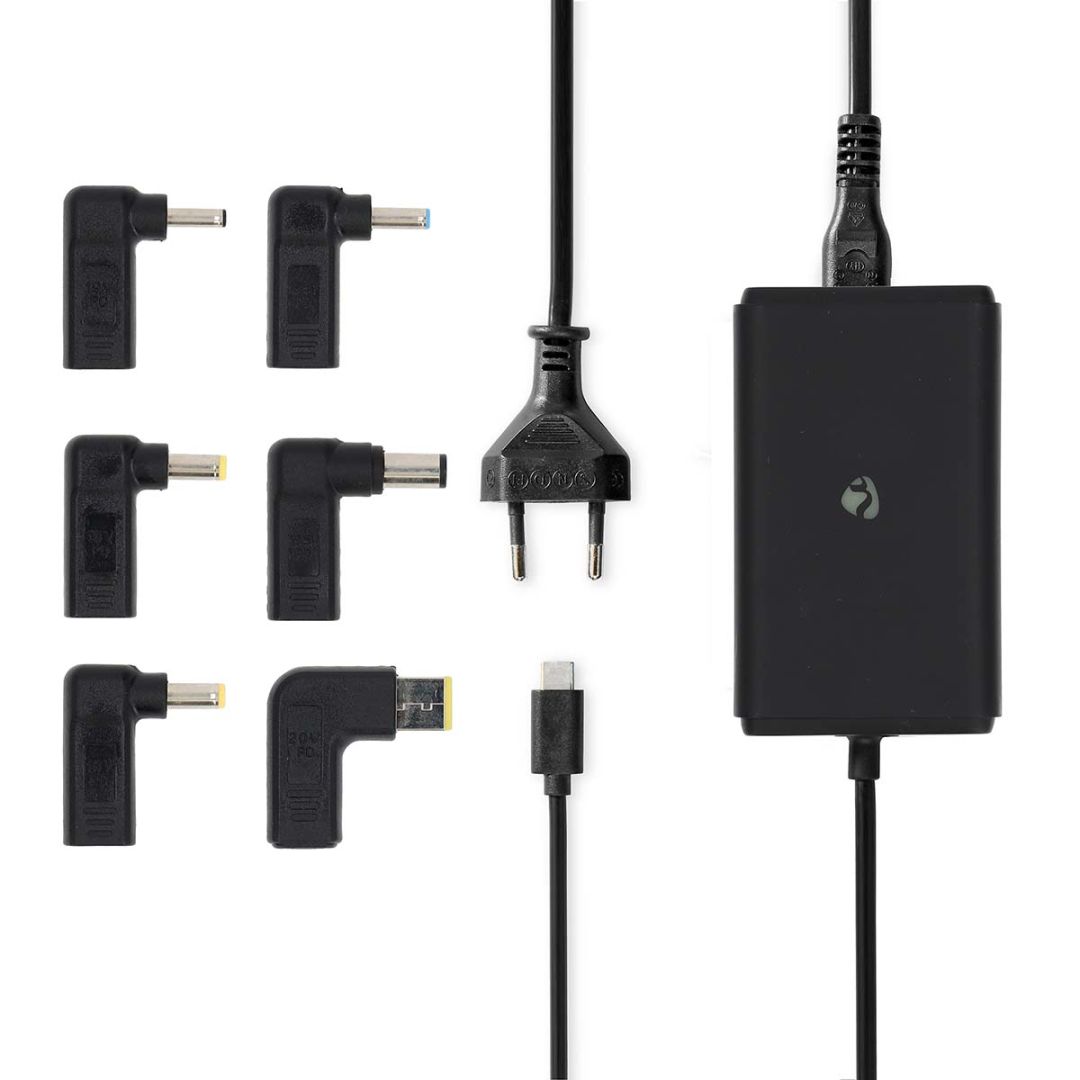 Nedis NBAU65110BK 20V/3,25A 65W Univerzális hálózati notebook töltő
