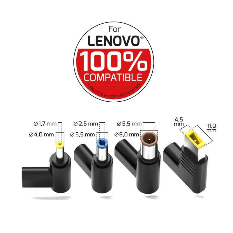 Port Designs 904065LEEU 5-20V / 3,25A 65W Lenovo hálózati notebook töltő