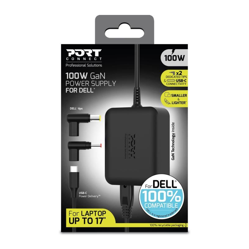 Port Designs 904100DEEU 5-20V / 5A 100W Dell hálózati notebook töltő
