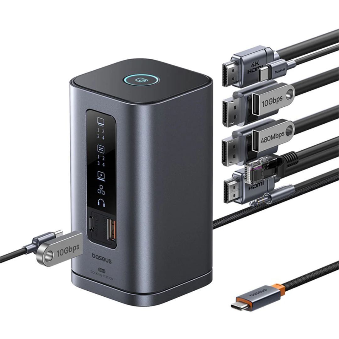 Baseus Spacemate 11-in-1 (Win) Docking Station Grey