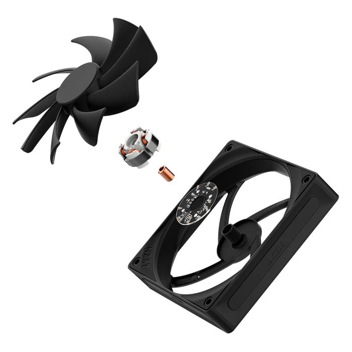 NZXT F120Q 120mm Quiet Airflow PWM Case Fan Black