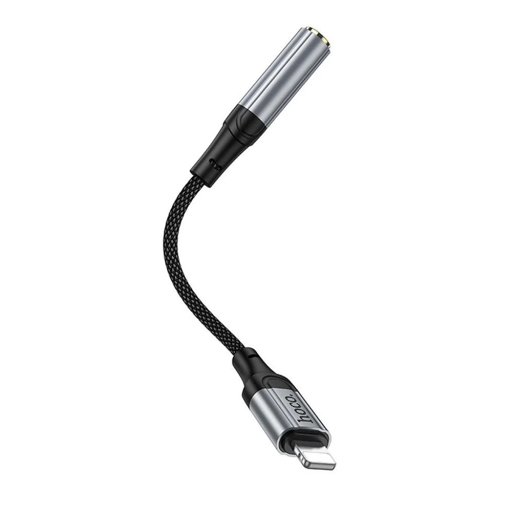Hoco LS36A Lightning - 3,5mm jack Audio adapter Black