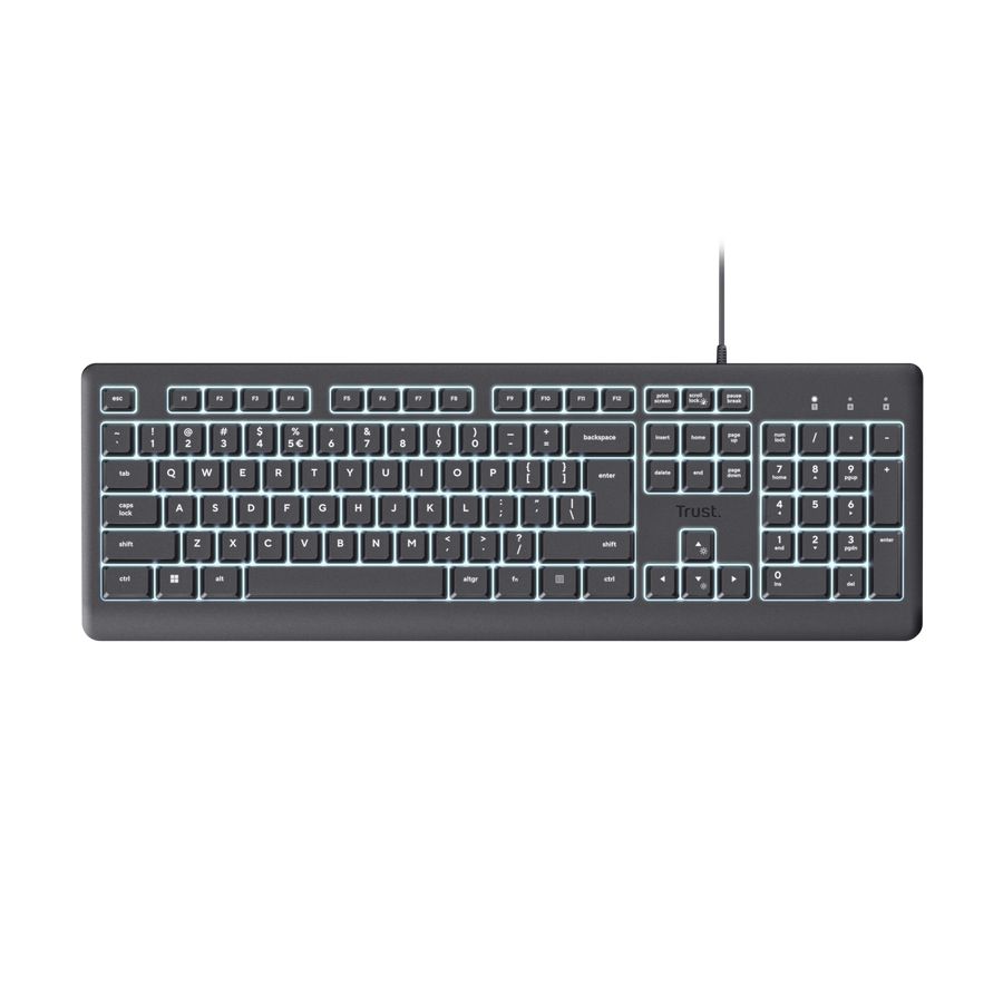 Trust Primo Illuminated Keyboard Black US