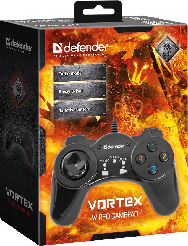 Defender Vortex USB Gamepad Black