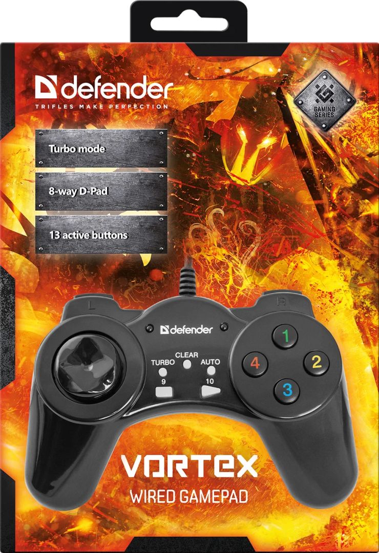 Defender Vortex USB Gamepad Black
