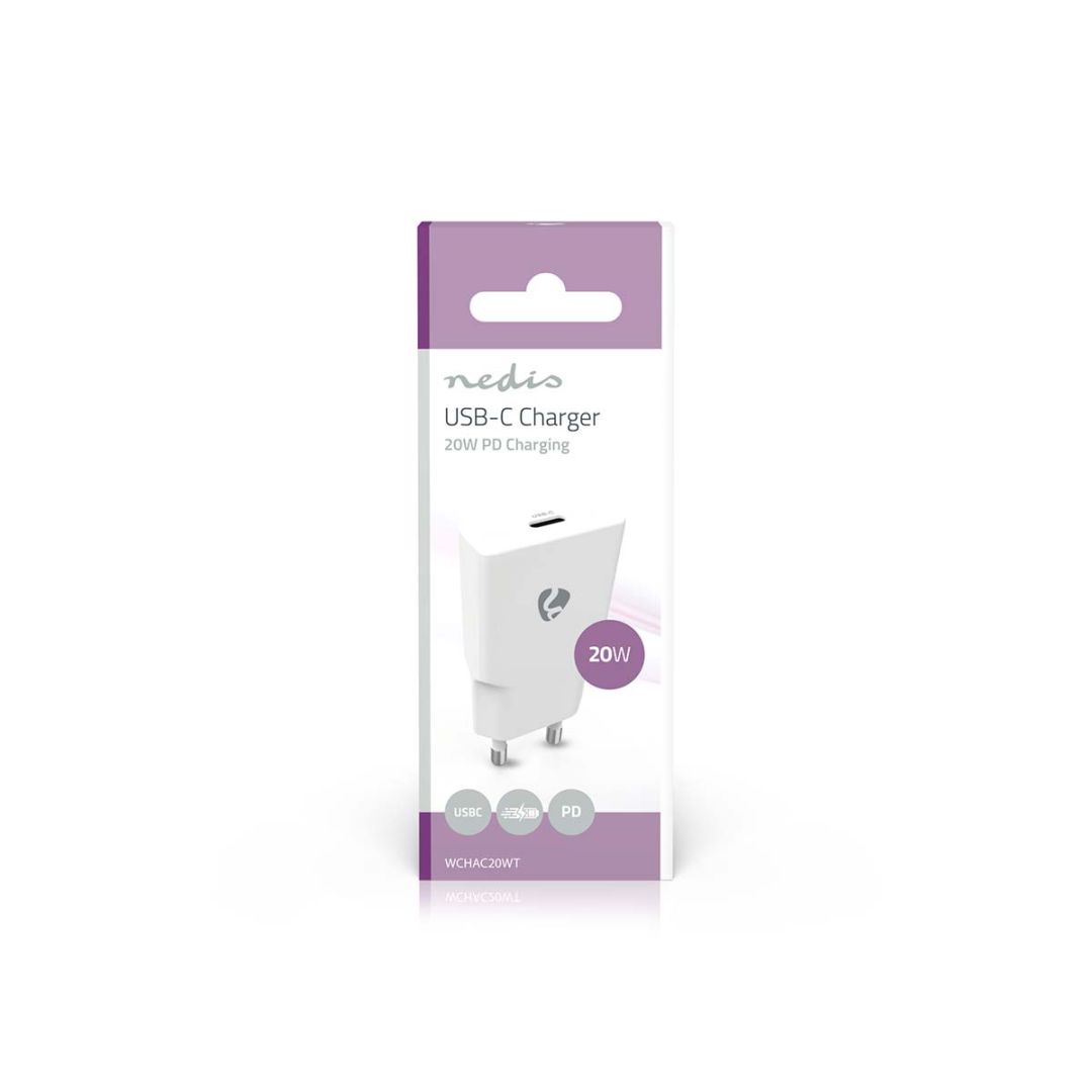 Nedis GaN Wall Charger 20W White