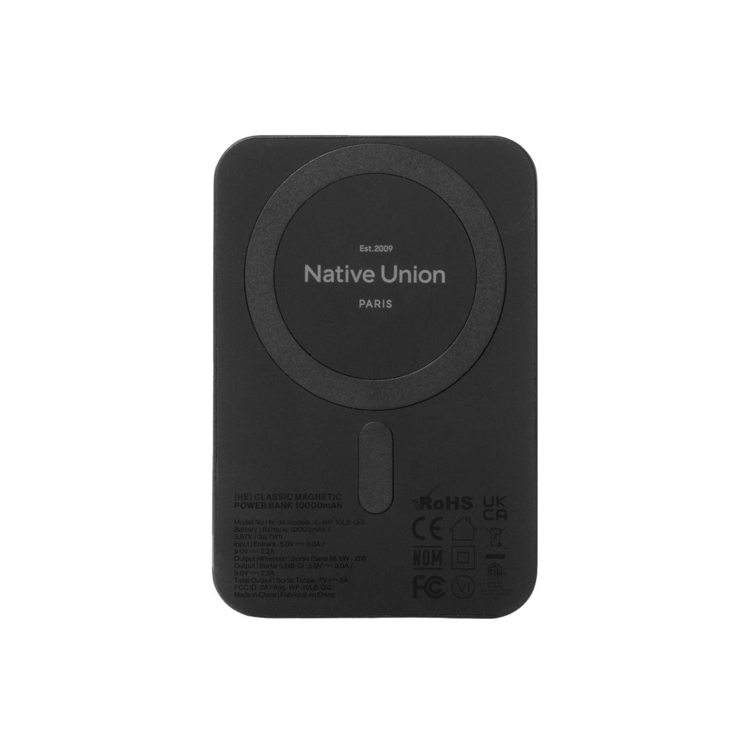 Native Union (Re)Classic Magnetic Power Bank 10000mAh Black