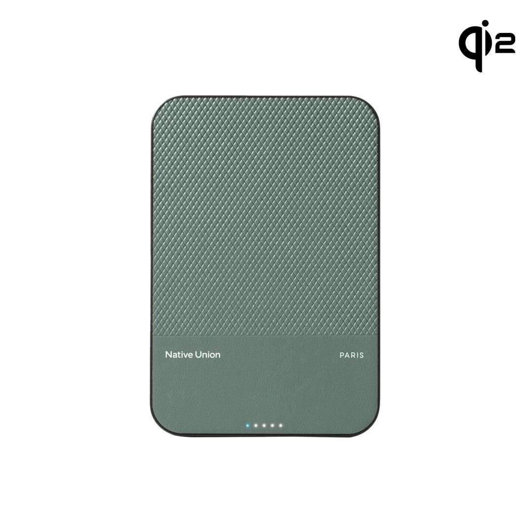 Native Union (Re)Classic Magnetic Power Bank Qi2 5000mAh Slate Green