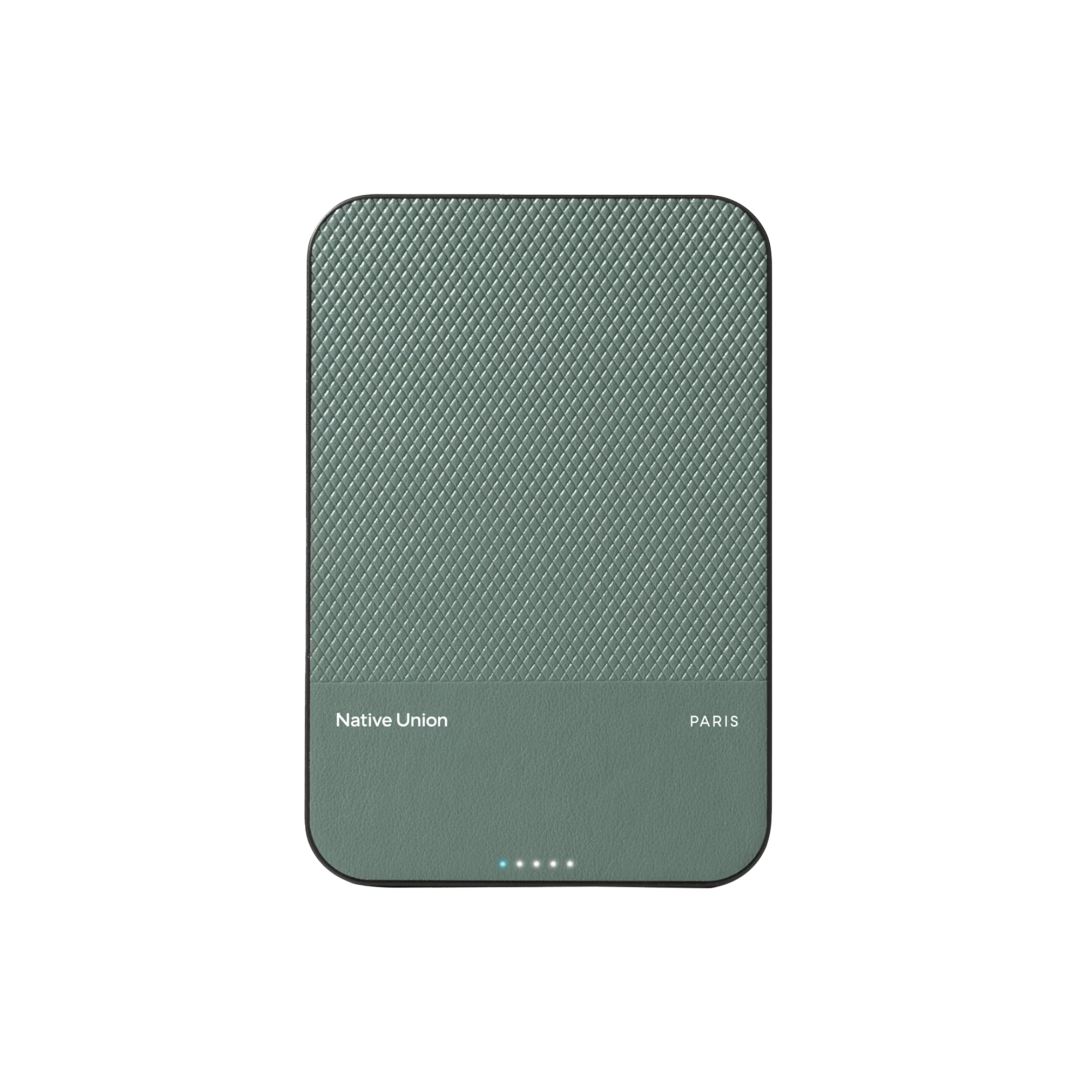 Native Union (Re)Classic Magnetic Power Bank Qi2 5000mAh Slate Green
