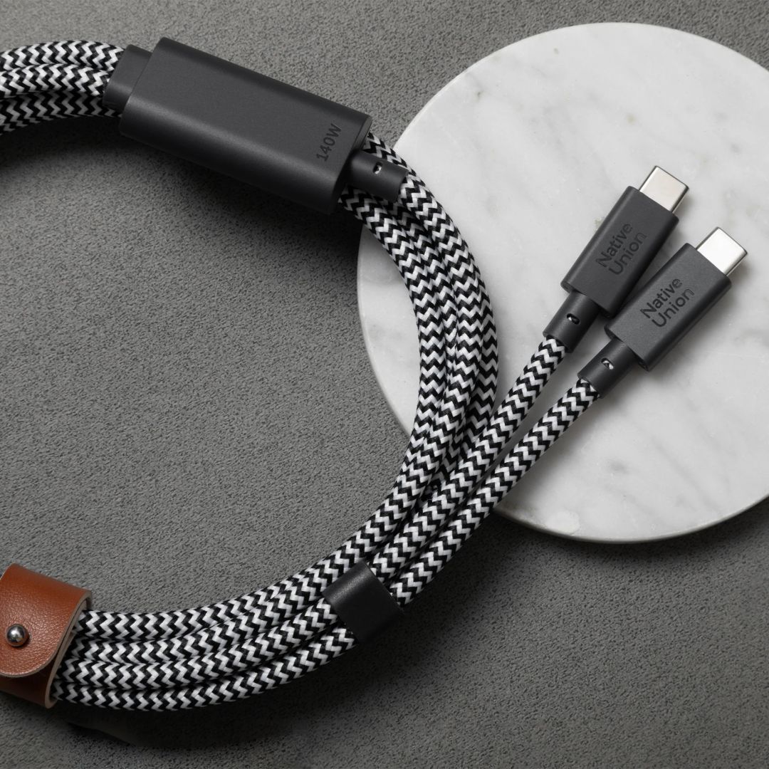 Native Union Belt USB-C to USB-C cable 2m Zebra