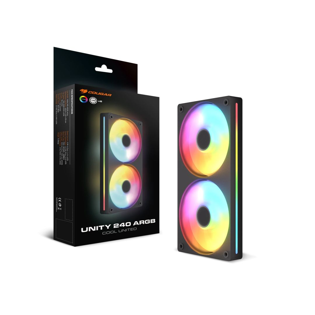 Cougar Unity 240 Reverse ARGB Black