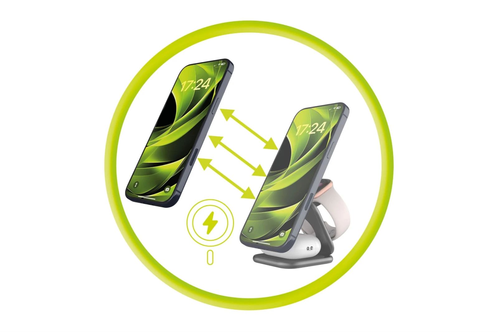 Mobile Origin PW36 3in1 Qi2 25W UltraSlim Foldable Charger Matte Black