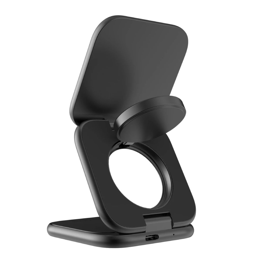 Mobile Origin PW36 3in1 Qi2 25W UltraSlim Foldable Charger Matte Black