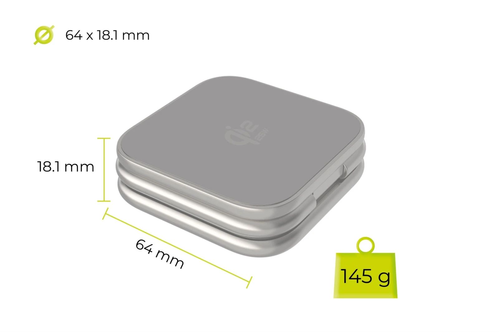 Mobile Origin PW36 3in1 Qi2 25W UltraSlim Foldable Charger Silver