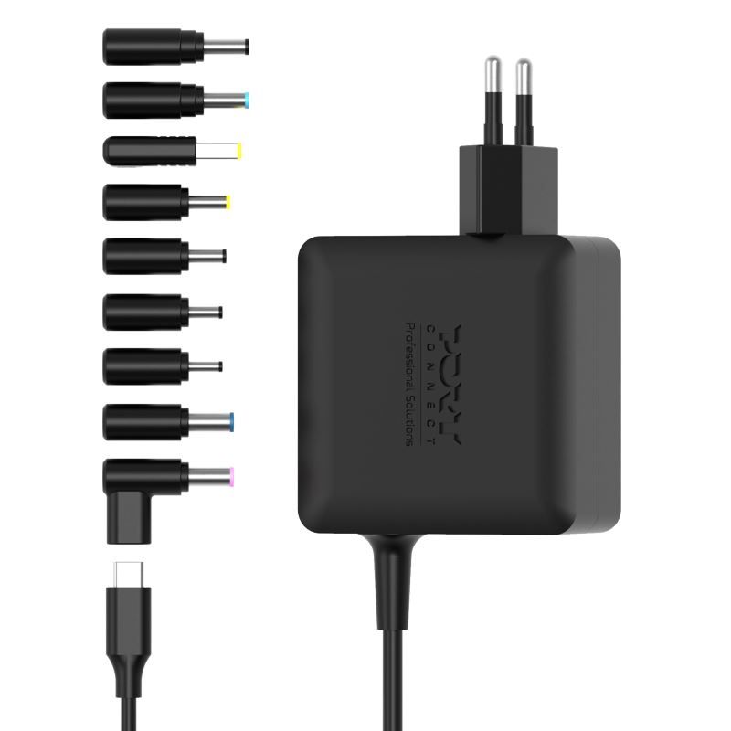 Port Designs 904065UWEU 5-20V / 3,25A 65W univerzális hálózati notebook töltő