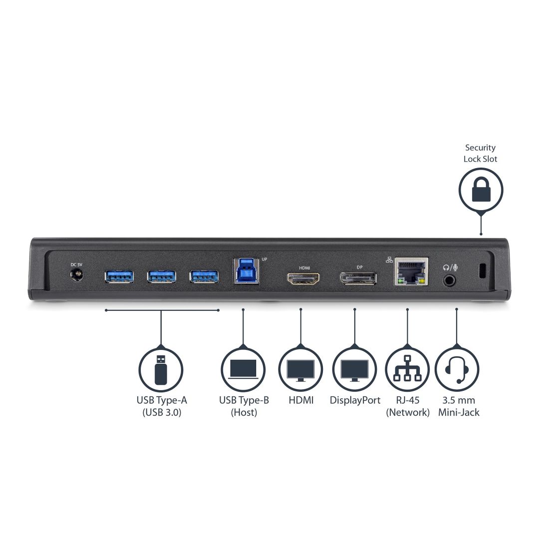 Startech USB 3.0 Docking Station Dual Monitor with HDMI & 4K DisplayPort