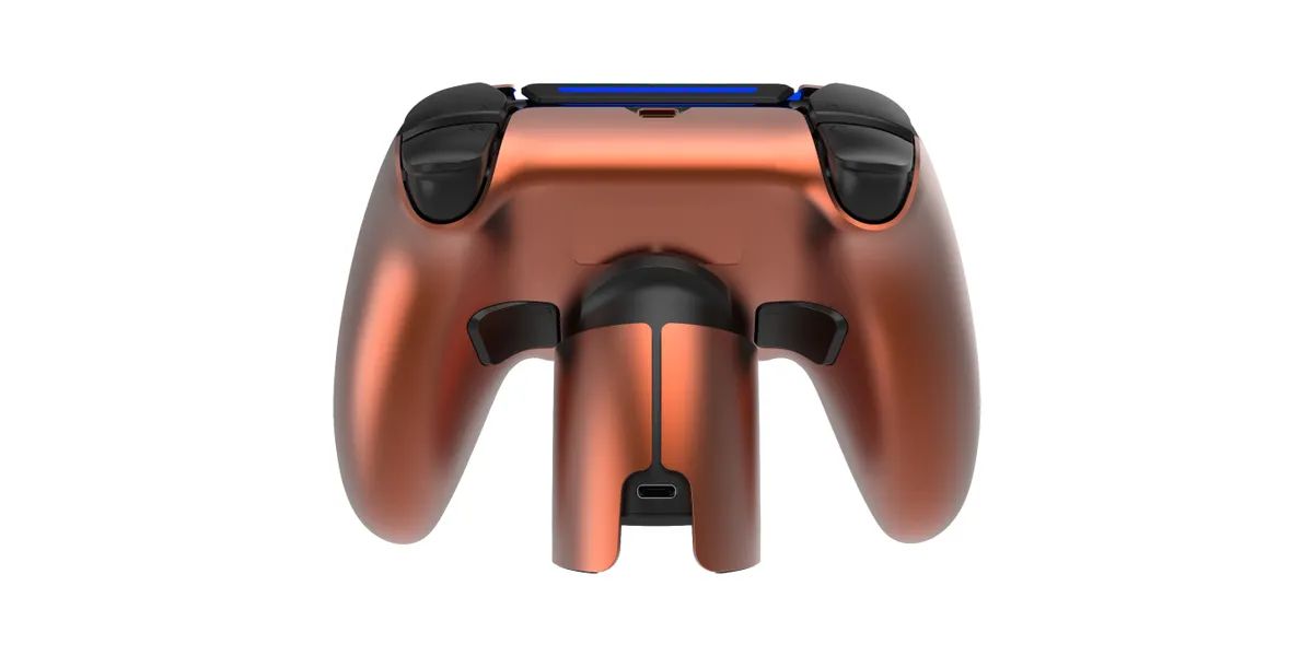 Deltaco Wireless Pro PS5 Gamepad with Charge Station Orange