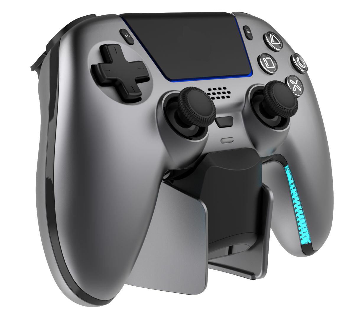 Deltaco Wireless Pro PS5 Gamepad with Charge Station Steelgray