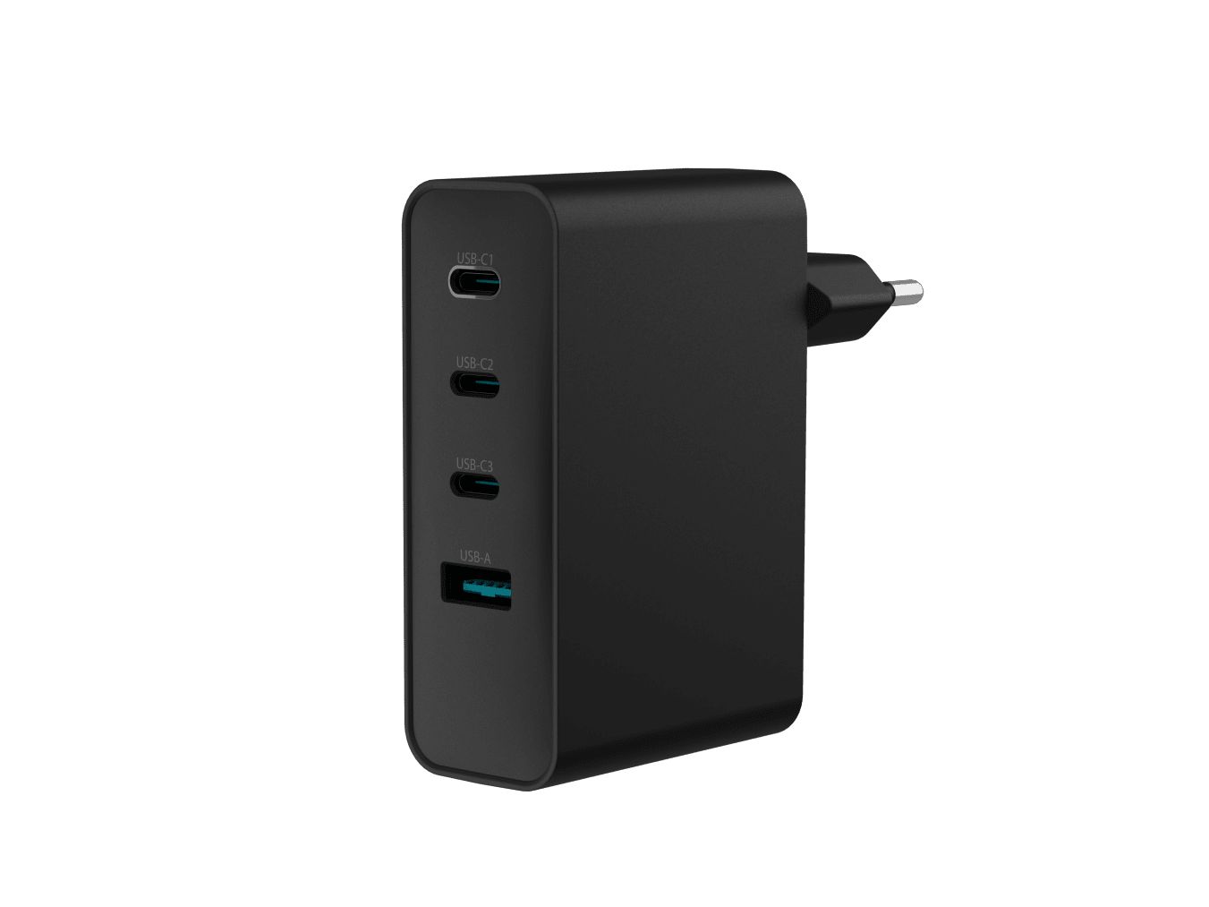 natec Ribera Gan 4-port Wall Charger Black