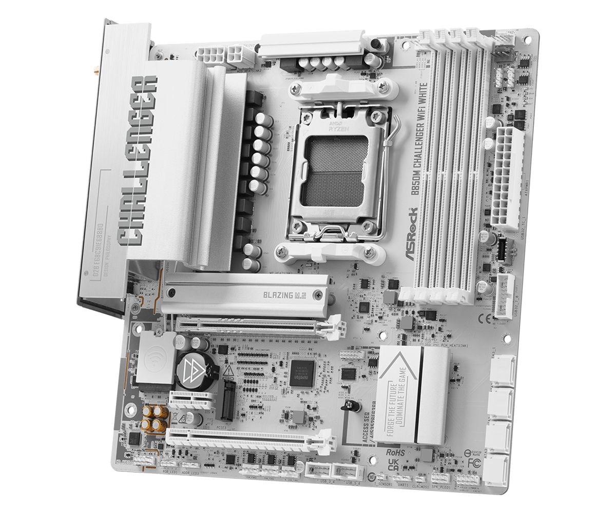 ASRock B850M CHALLENGER WIFI WHITE