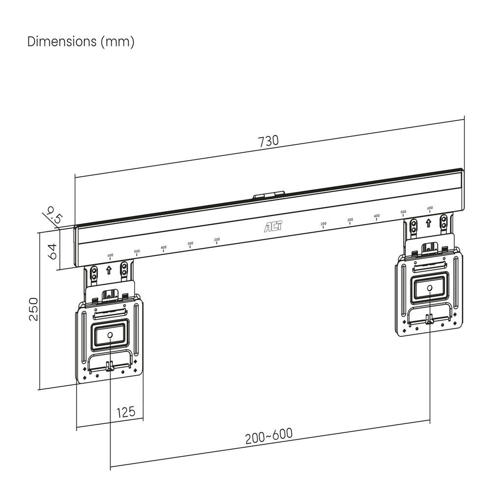 ACT Fixed TV Wall Mount 37