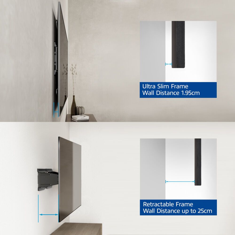 ACT Full motion TV Wall Mount ultra slim 43