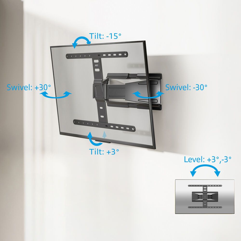 ACT Full motion TV Wall Mount ultra slim 43
