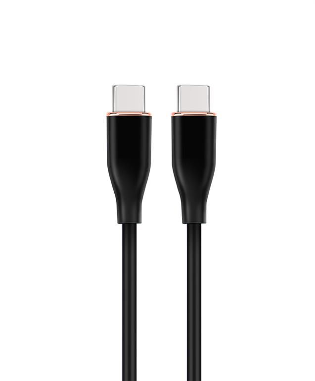 Gembird CC-USB2S-CMCM-1.5M-BK Premium silicon Type-C Power Delivery (PD) charging & data cable 1,5m Black
