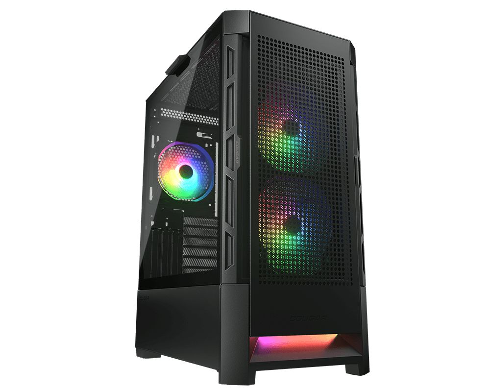 Cougar Duoface RGB Tempered Glass Black