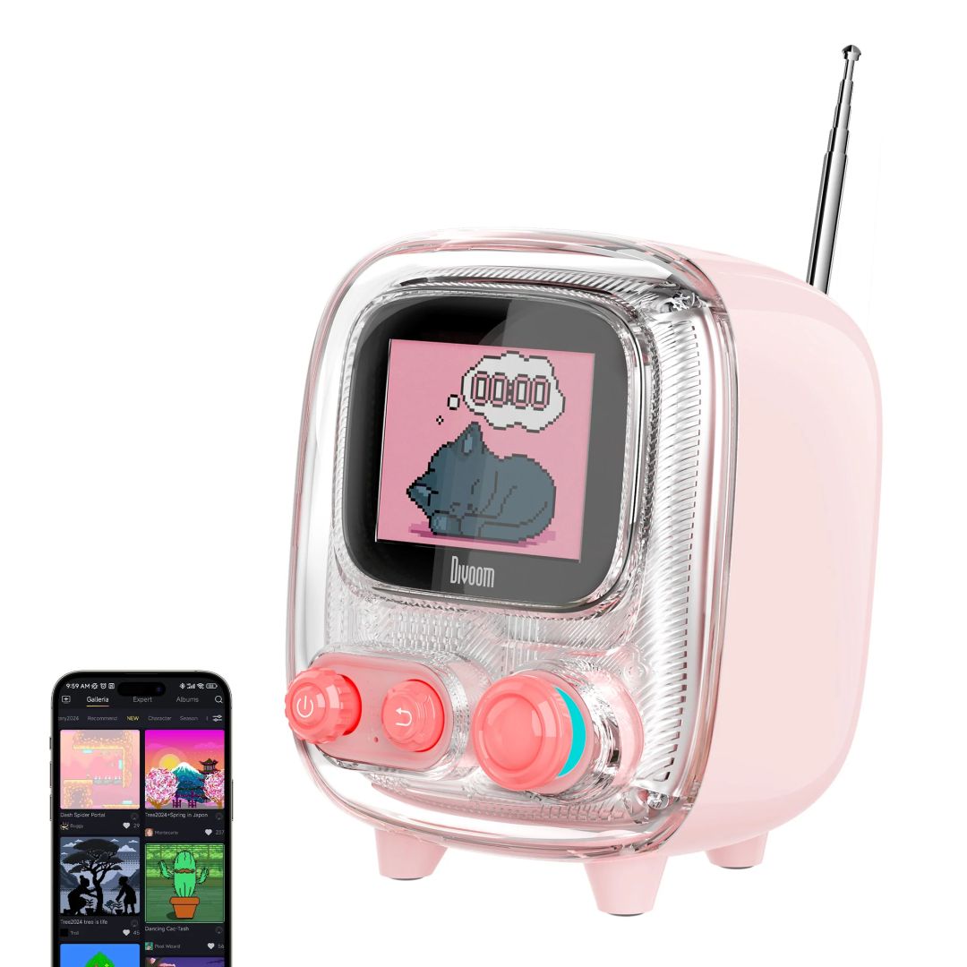 Divoom Tiivoo-2 Bluetooth Speaker Light Pink