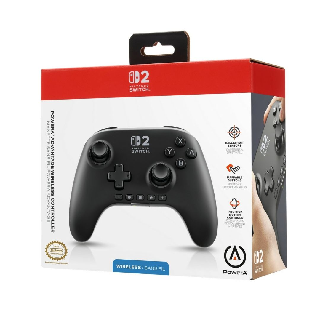 PowerA Advantage Wireless Controller for Nintendo Switch 2 Gamepad Black