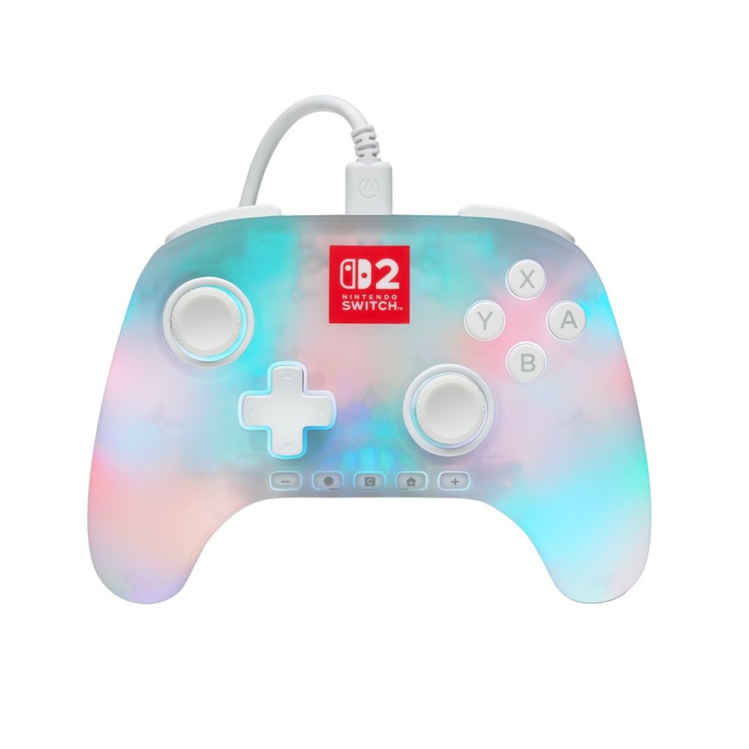 PowerA Advantage Wired Controller for Nintendo Switch 2 Gamepad Lumectra White
