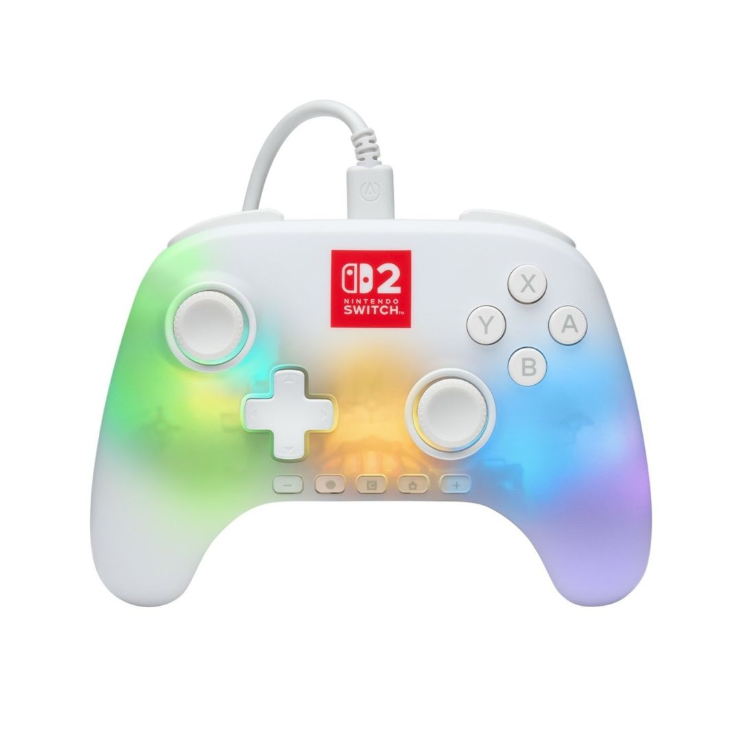 PowerA Advantage Wired Controller for Nintendo Switch 2 Gamepad Lumectra White