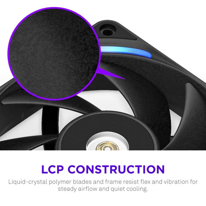 NZXT F120X 120mm Performance RGB Fan Black