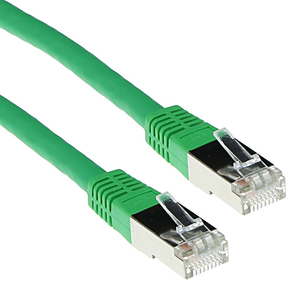 ACT CAT5e F-UTP Patch Cable 0,5m Green