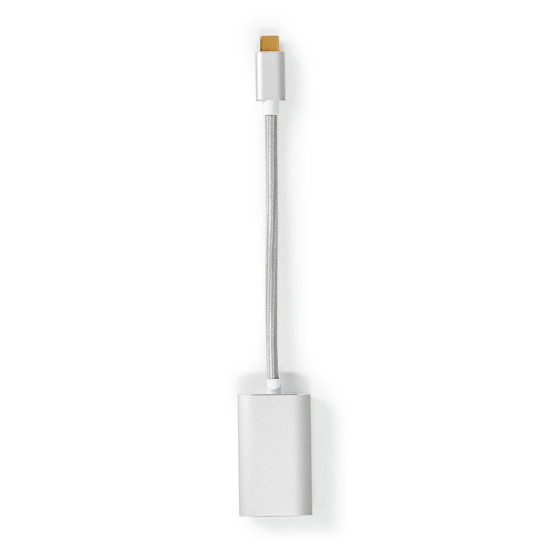 Nedis USB 3.2 Gen 1 USB-C Male - DisplayPort Female USB-C Female 4K60Hz Power delivery 0,20m Grey