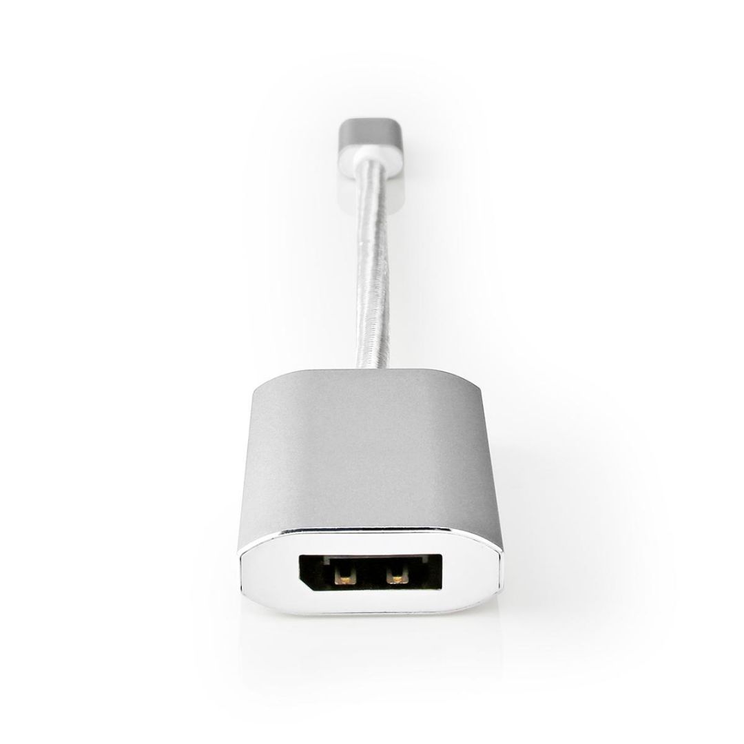 Nedis USB 3.2 Gen 1 USB-C Male - DisplayPort Female USB-C Female 4K60Hz Power delivery 0,20m Grey